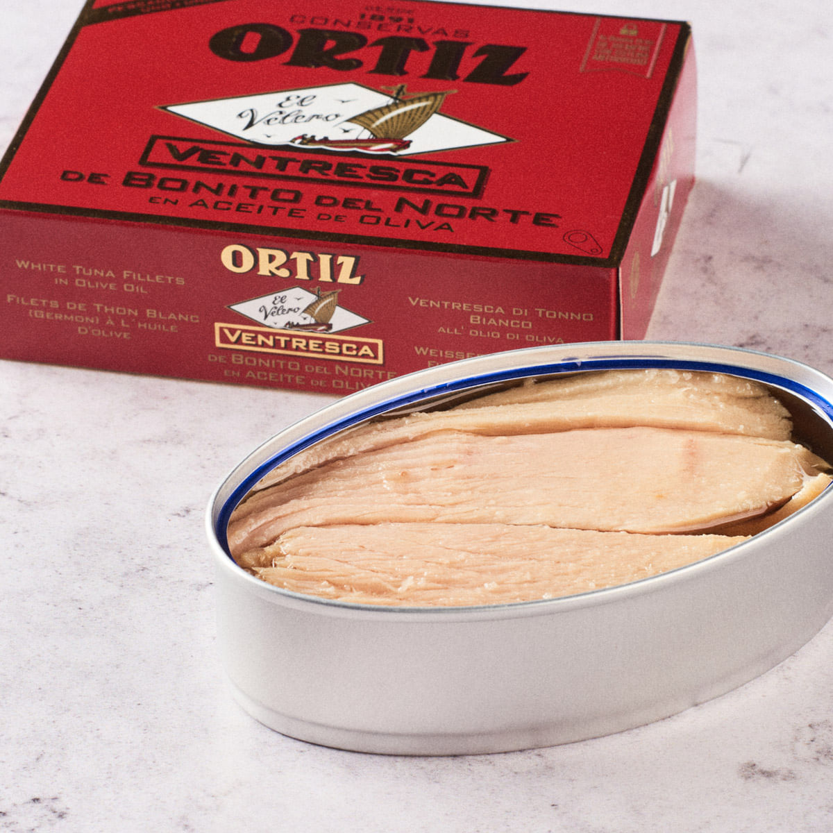 Ventresca bonito aceite oliva Ortiz 80 g