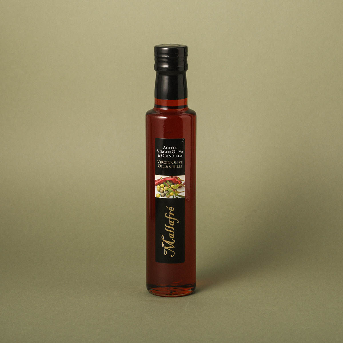 Oli d'oliva amb bitxo fresc MALLAFRÉ 250ml