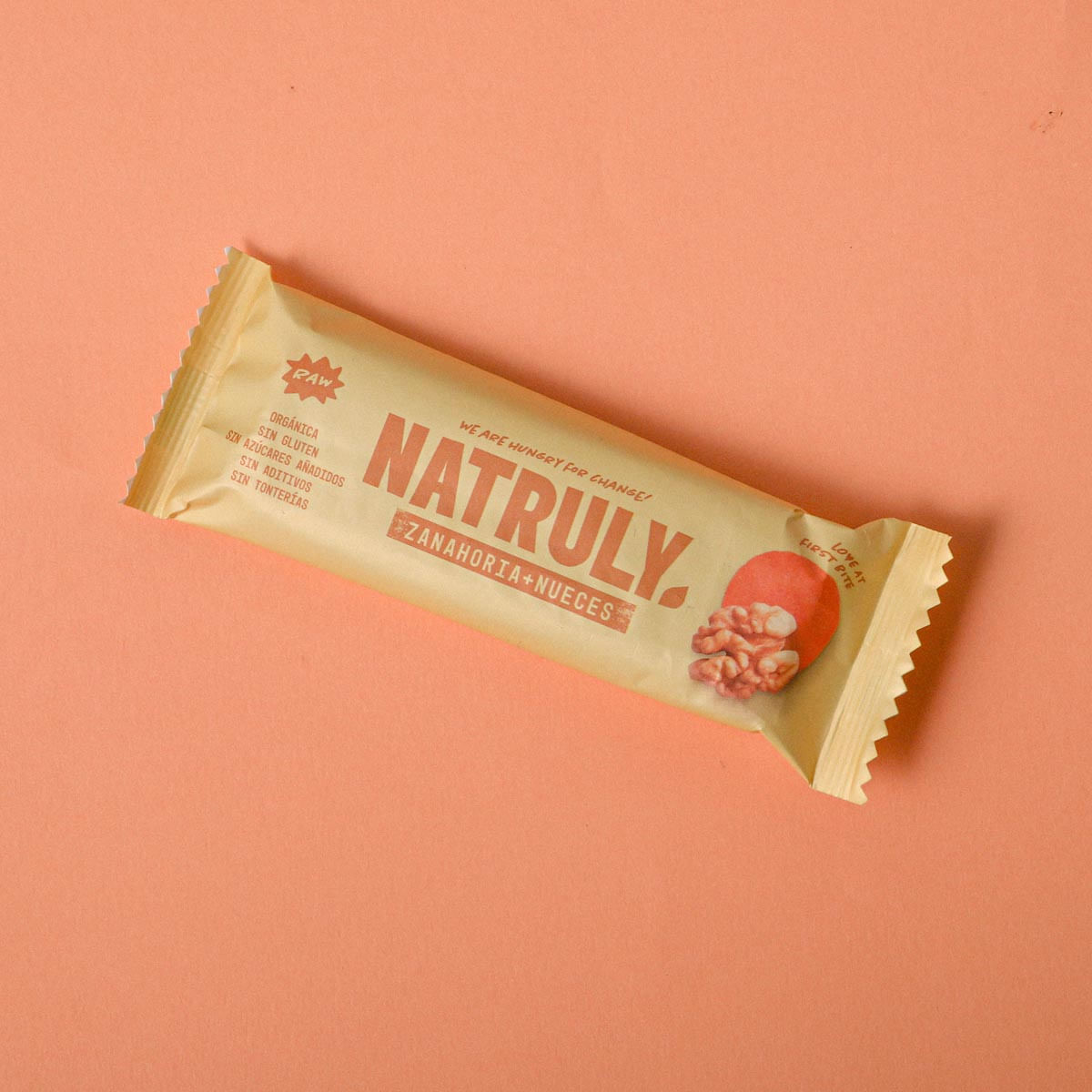 Barrita Raw de zanahoria y nueces BIO NATRULY, 1 ud, 40 g 0.04 kg
