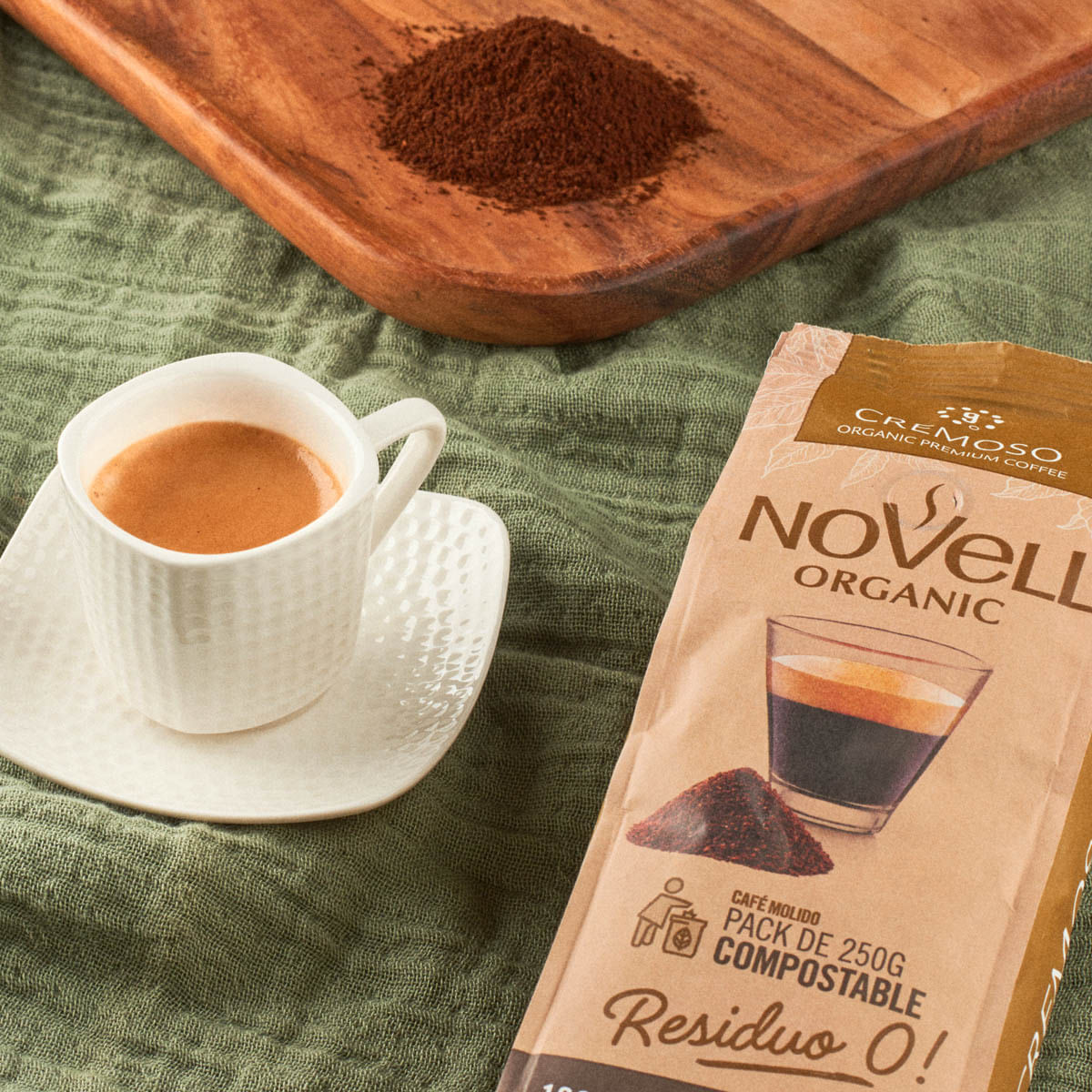 Cafè orgànic mòlt Cremós NOVELL 250g