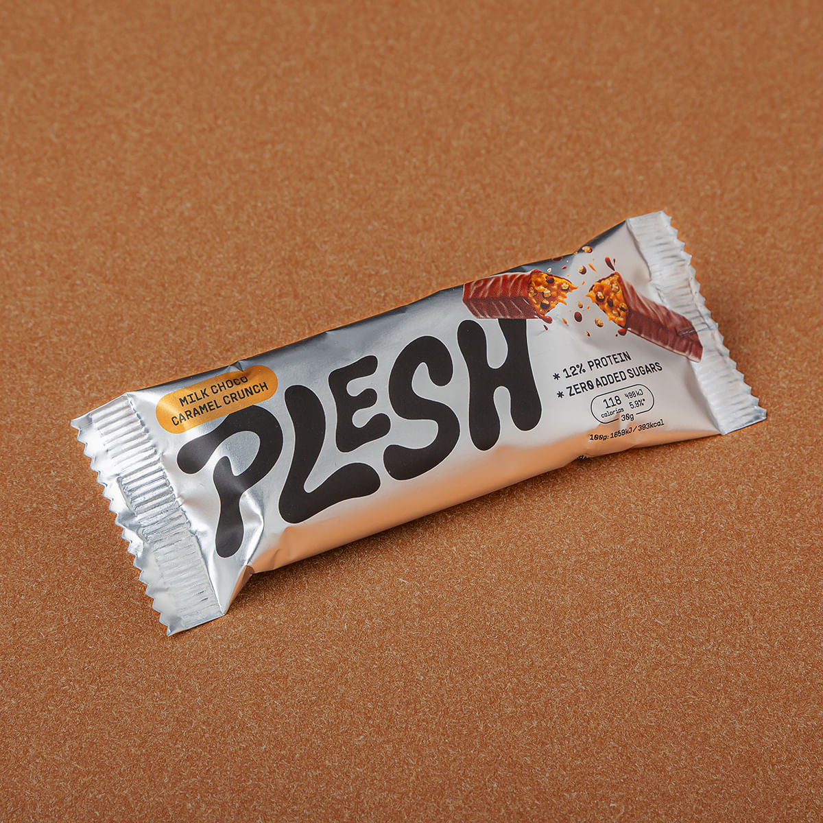 Barreta de xocolata i caramel PLESH 30g