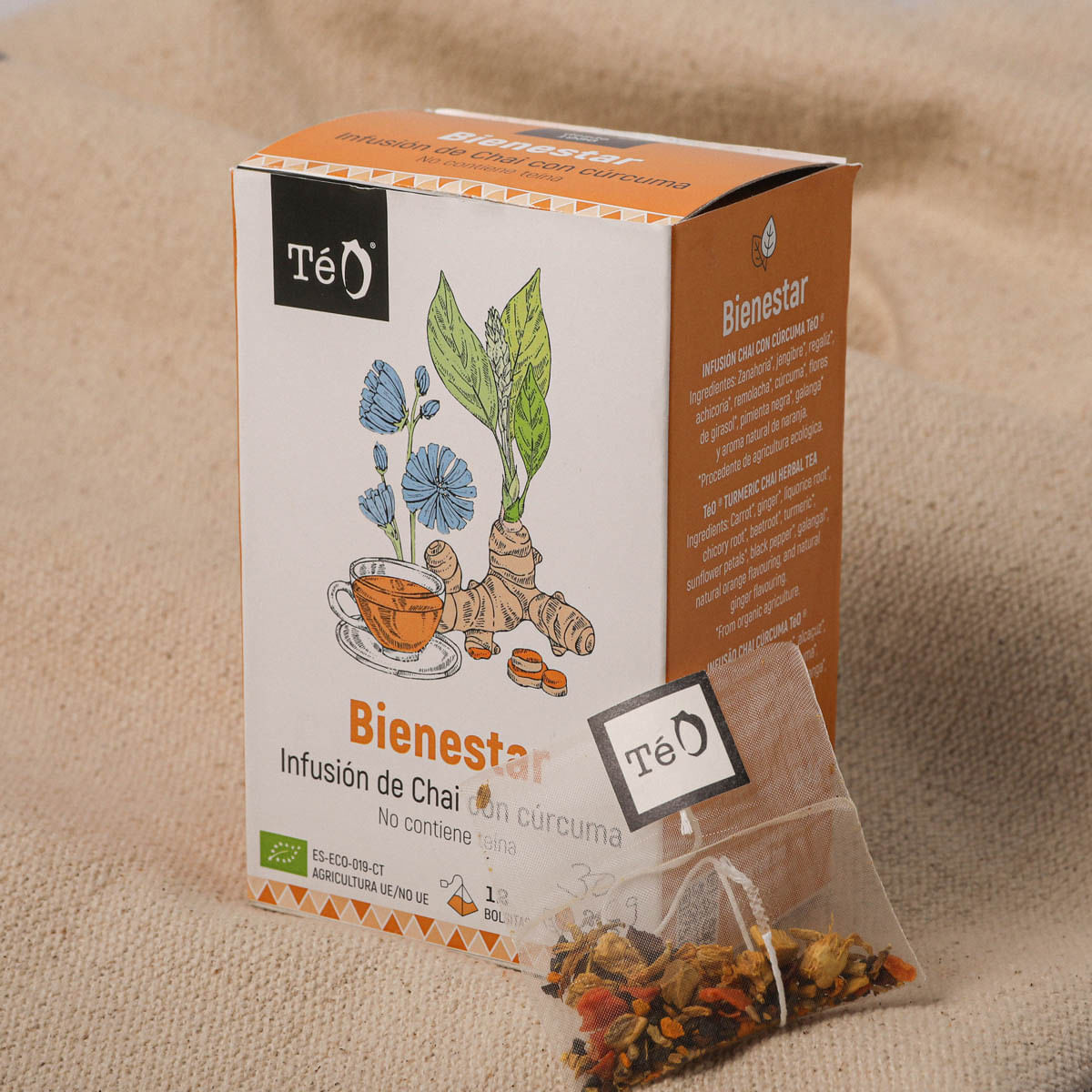 Infusió ecològica chai benestar Téo 30g