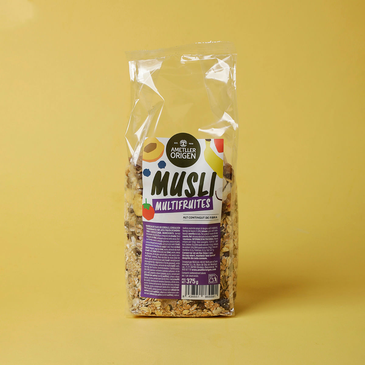 Musli multifruites Ametller Origen 375g