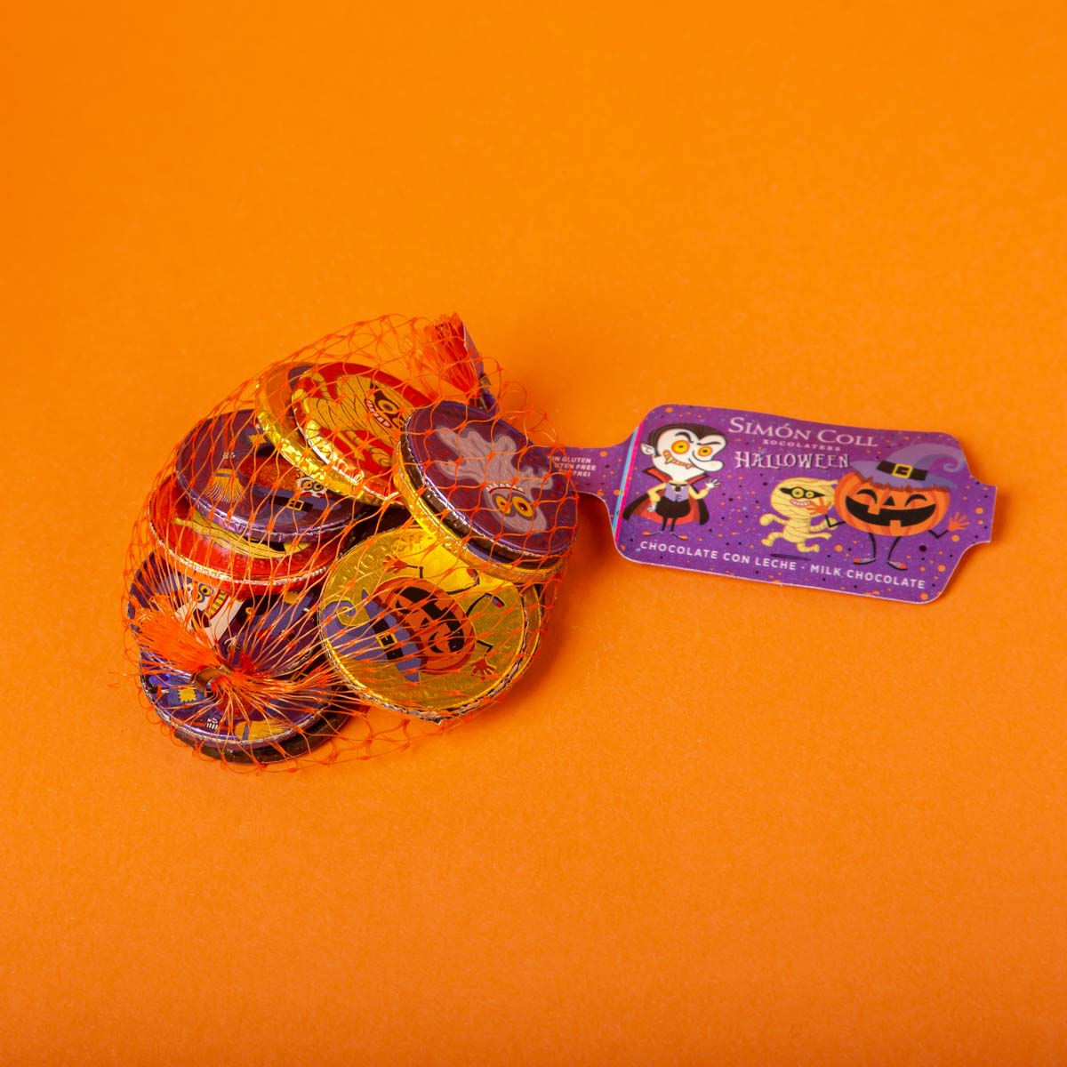 Monedes de xocolata amb llet Halloween Simon Coll 41g