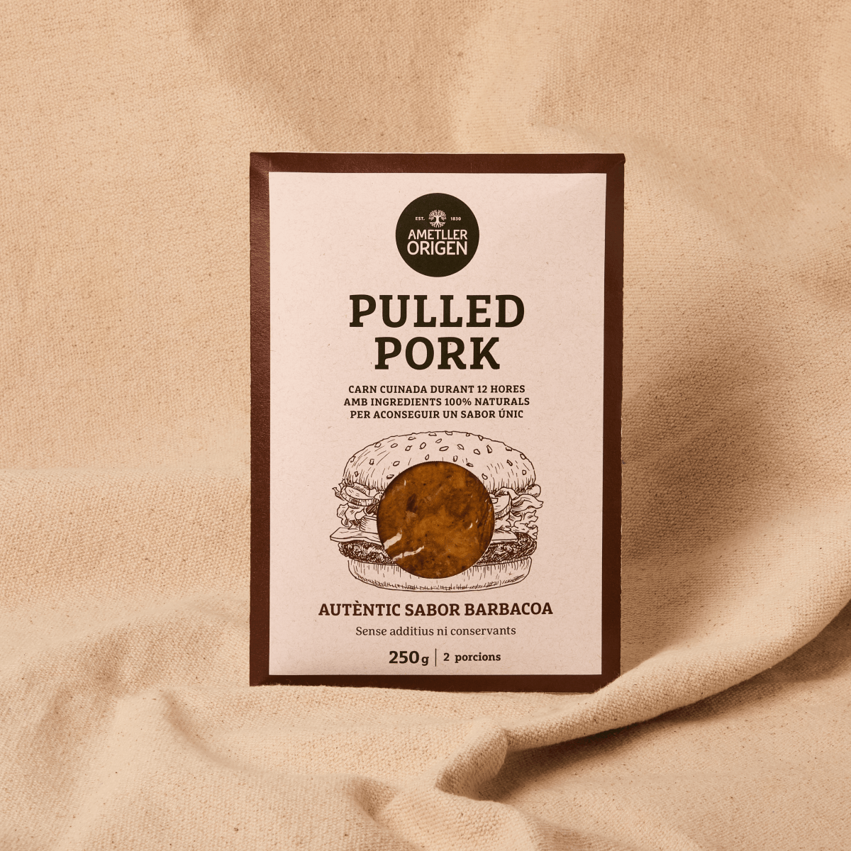 Pulled Pork sabor barbacoa Ametller Origen 250g