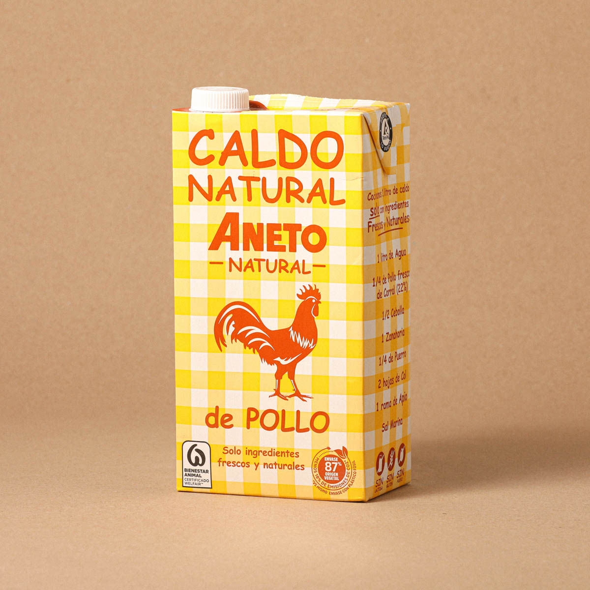 Caldo natural pollo ANETO 1l