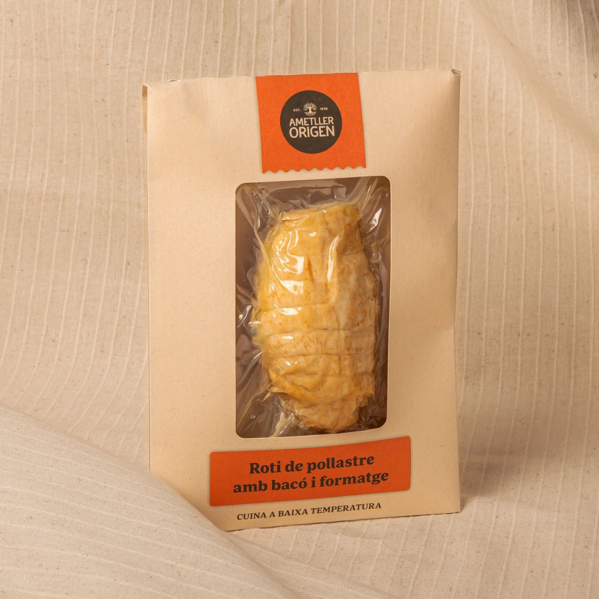 Roti de pollastre farcit de bacó i formatge Ametller Origen 200g