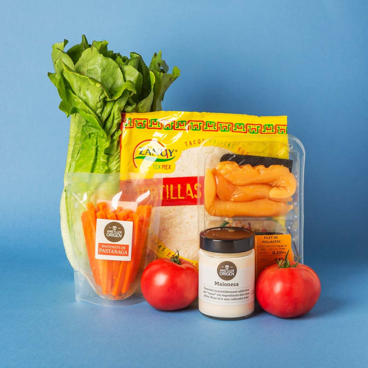 Lot Wraps de pollastre i verdures