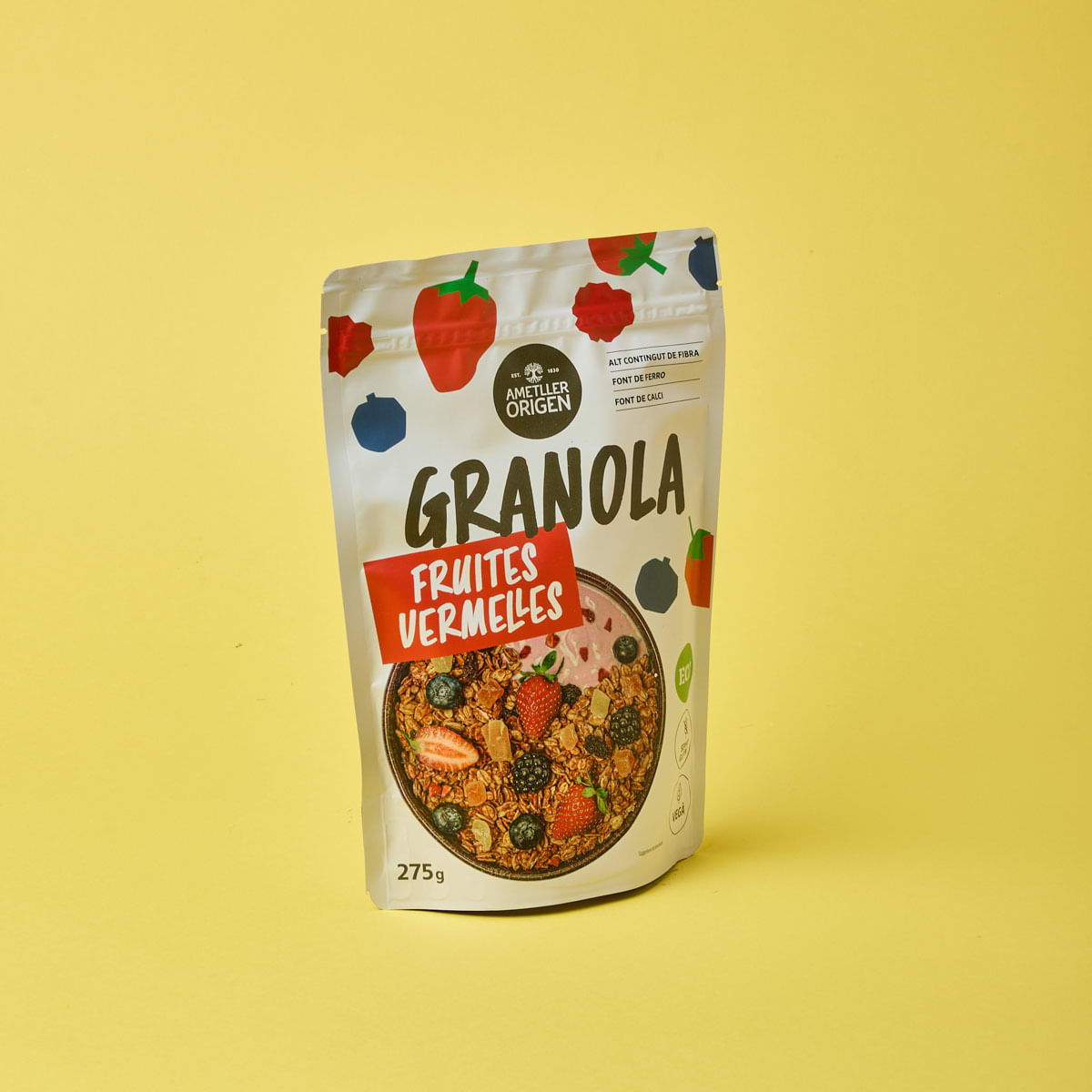 Granola de fruits vermells ecològica Ametller Origen 275 g