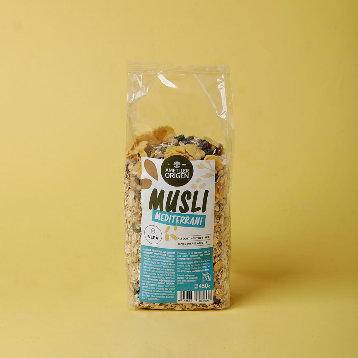Musli mediterrani Tradicional Ametller Origen 450g