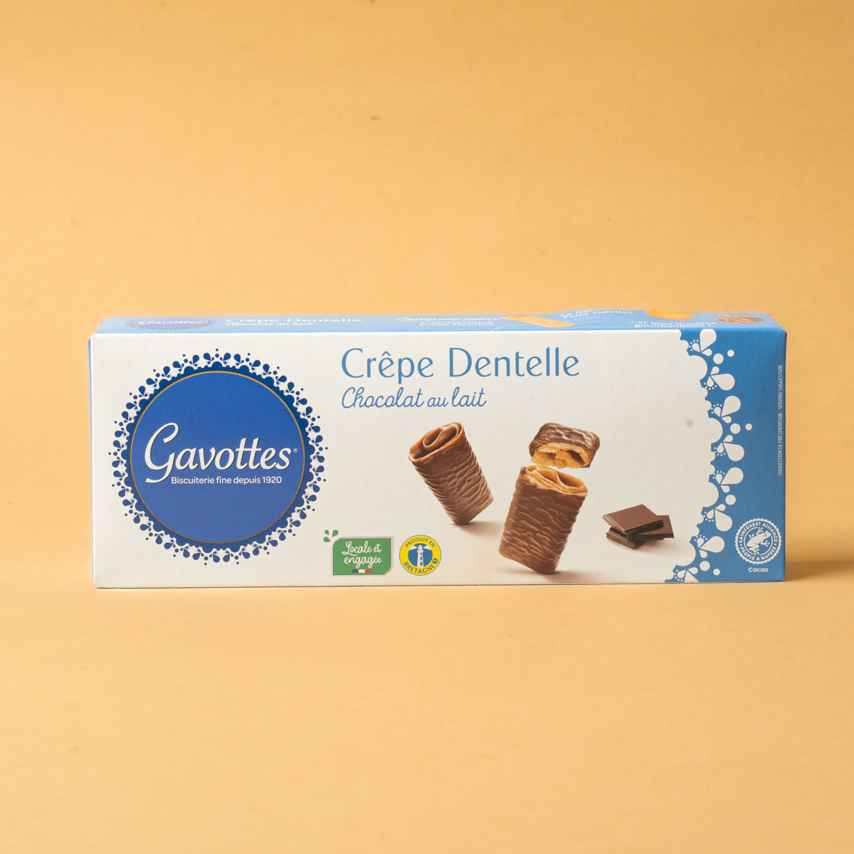 Creps recobertes de xocolata amb llet Gavottes 90g