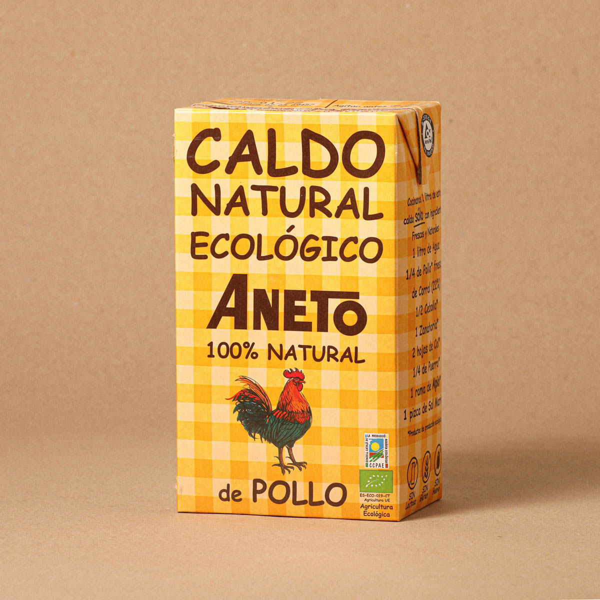 Caldo natural pollo ecológico ANETO 1l