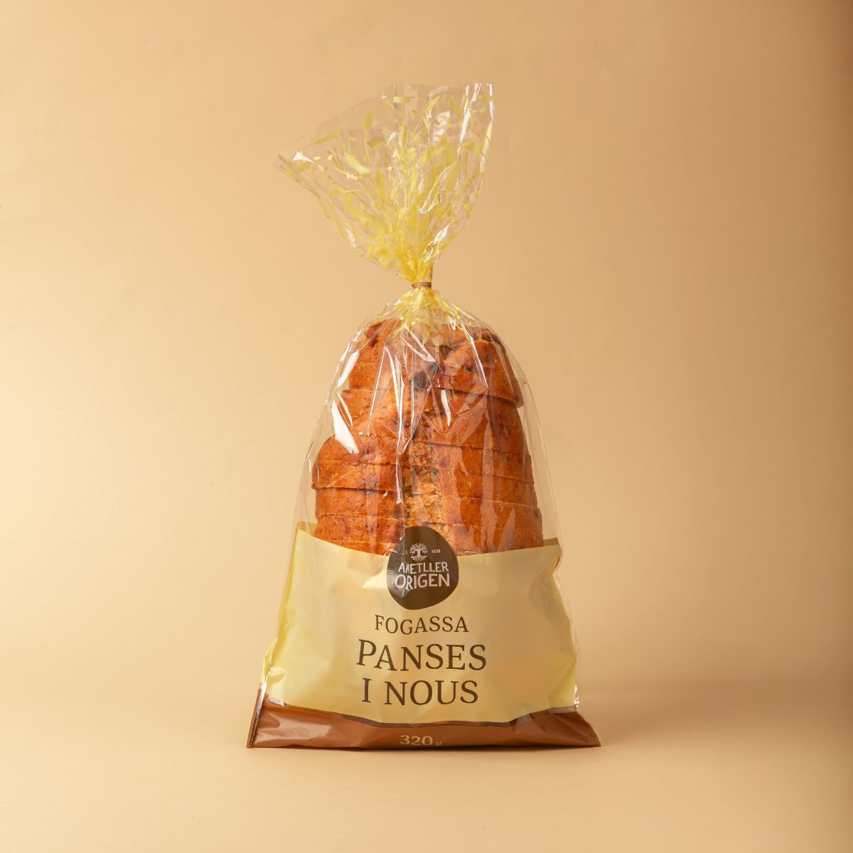 Hogaza pasas y nueces Ametller Origen 320g