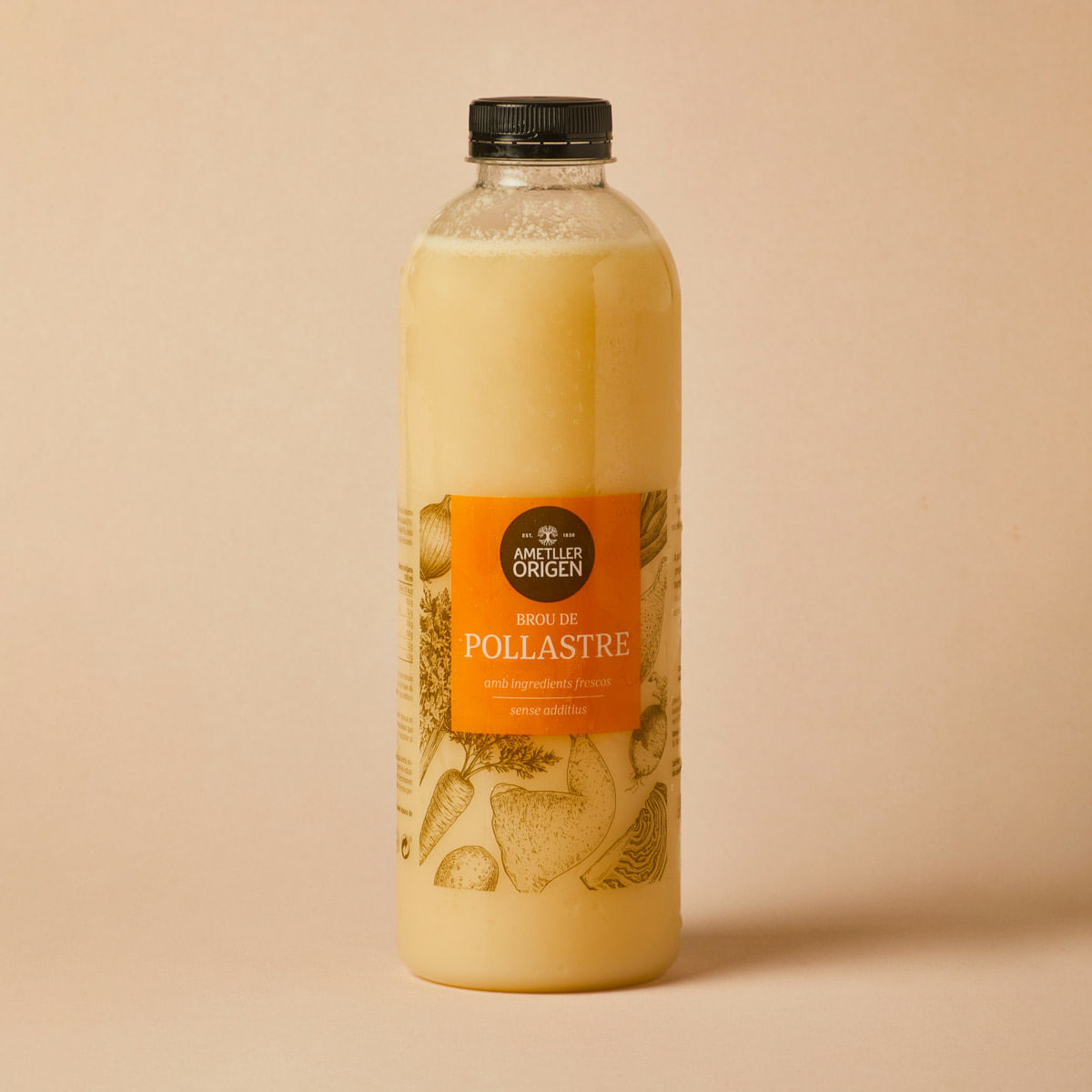 Caldo de pollo refrigerado Ametller Origen 1L