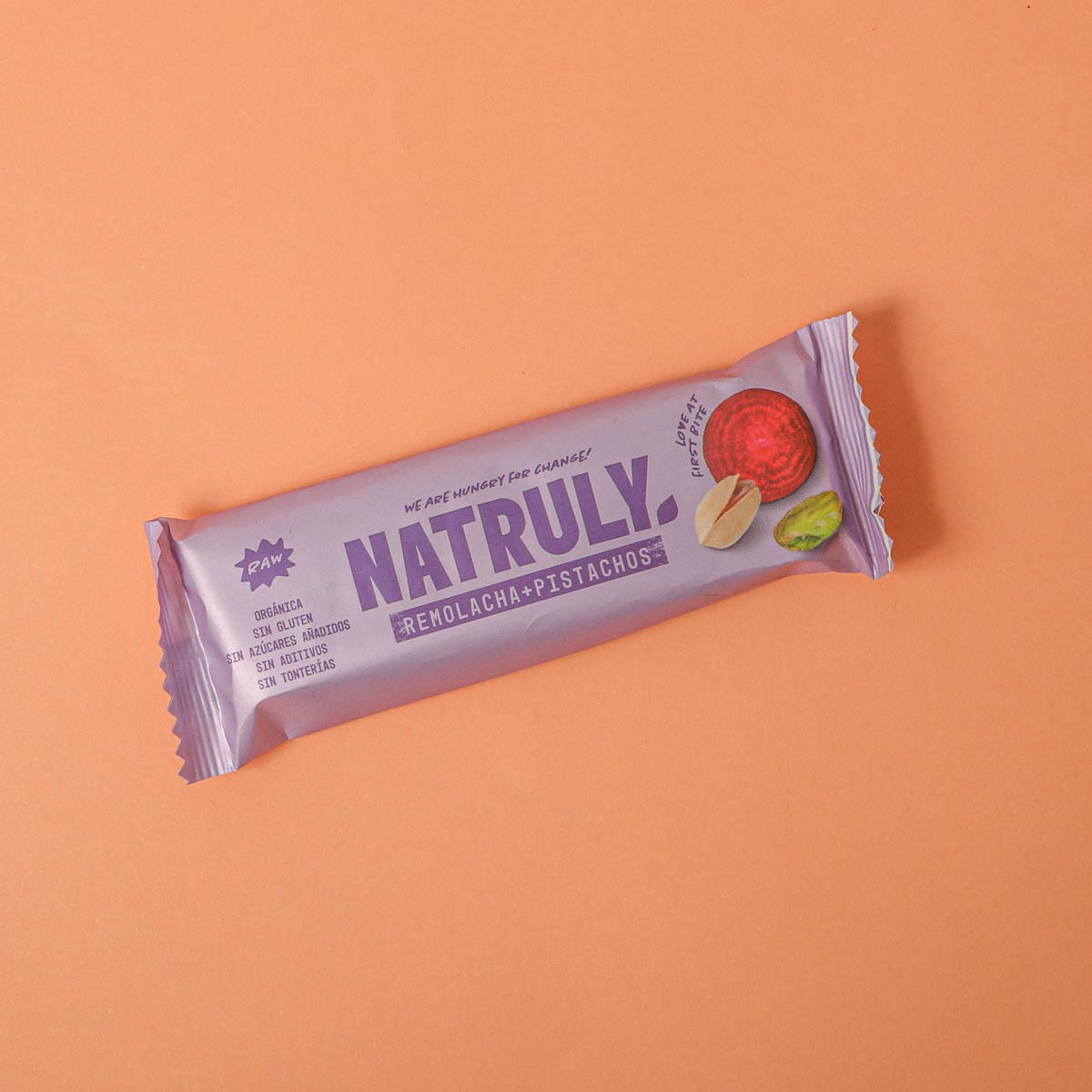 Barrita de remolacha y pistacho ecológica Natruly 40 g
